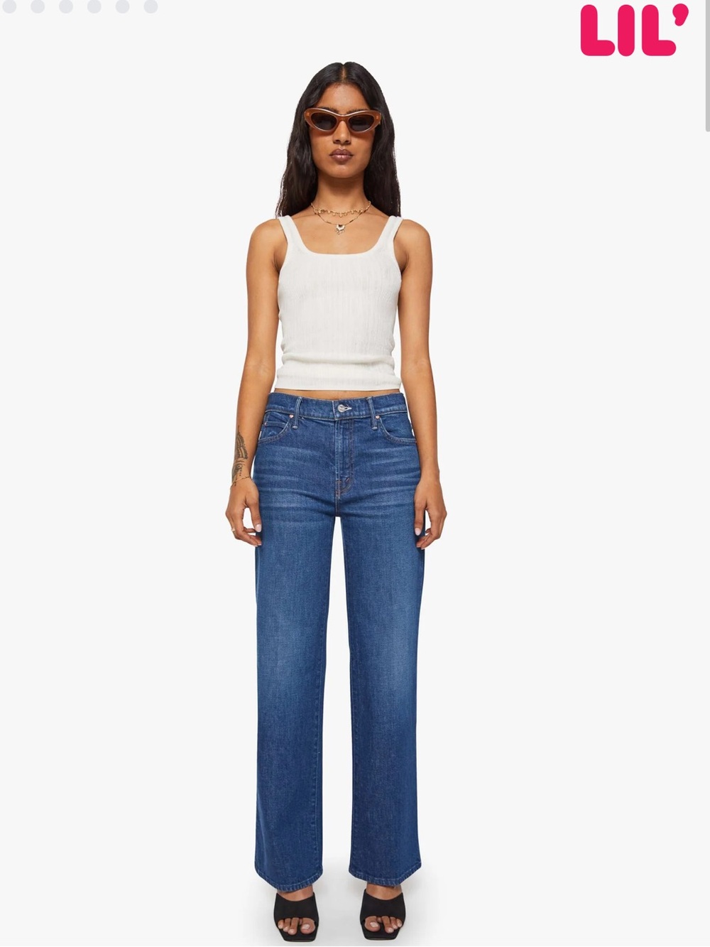 nwt lil mother kick it high waist straight leg jean